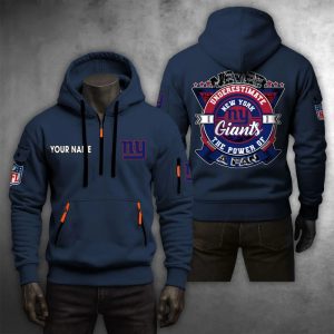 New York Giants Custom Name High Quality Thick Hoodie VS17