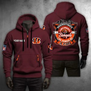 Cincinnati Bengals Custom Name High Quality Thick Hoodie VS14