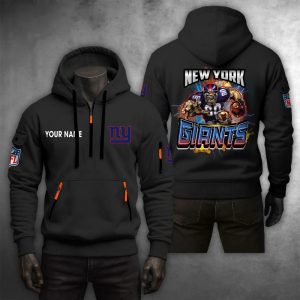 New York Giants Custom Name High Quality Thick Hoodie VS16