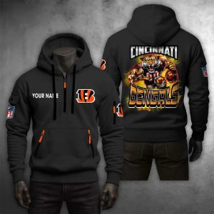 Cincinnati Bengals Custom Name High Quality Thick Hoodie VS13