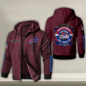 Buffalo Bills Custom Name High Quality Zip Hoodie VS02