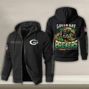 Green Bay Packers Custom Name Designed Casual Winter Jacket VS01