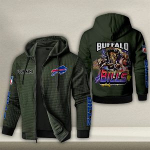 Buffalo Bills Custom Name High Quality Zip Hoodie VS01