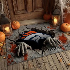 Denver Broncos Welcome Personalized Doormat VS02