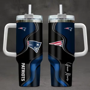 New England Patriots Custom Name40oz Tumbler VS02