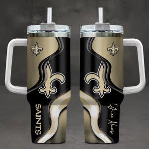 New Orleans Saints Custom Name40oz Tumbler VS02