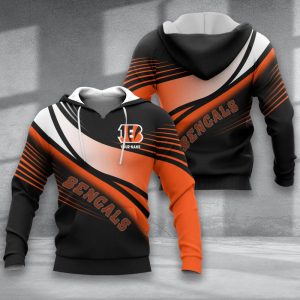 Cincinnati Bengals VS8 Custom Name Zipper,Hoodie, Baseball, Bomber Jacket, Tshirt, Sweatshirt, Polo Shirt