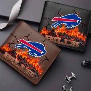 Buffalo Bills Custom Name Casual Leather Wallet VS01