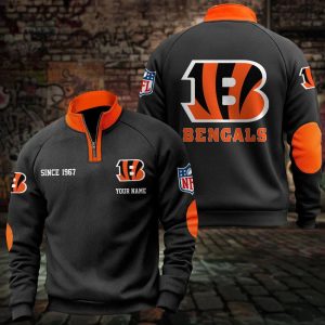 Cincinnati Bengals Custom Name Casual Design Sport Sweatshirt VS01