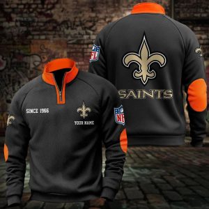 New Orleans Saints Custom Name Casual Design Sport Sweatshirt VS01