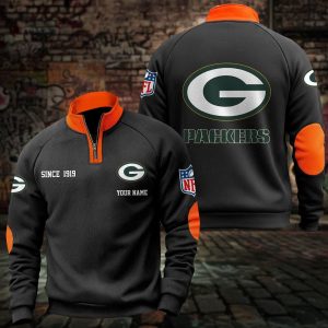 Green Bay Packers Custom Name Casual Design Sport Sweatshirt VS4