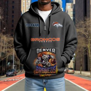 Denver Broncos Custom Name High Quality Thick Hoodie VS10