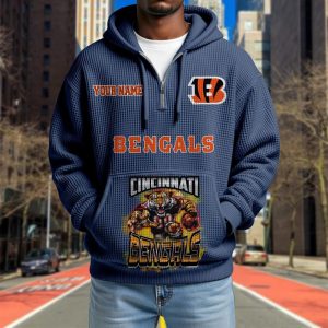 Cincinnati Bengals Custom Name High Quality Thick Hoodie VS12
