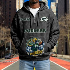 Green Bay Packers Custom Name High Quality Thick Hoodie VS10