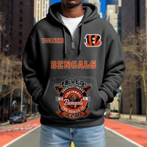 Cincinnati Bengals Custom Name High Quality Thick Hoodie VS10
