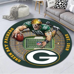 Green Bay Packers Welcome Personalized Round Rug VS01