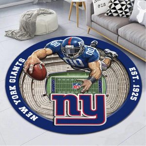 New York Giants Welcome Personalized Round Rug VS01