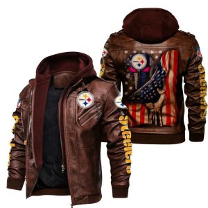 Pittsburgh Steelers Designed Casual Winter Leather Jacket VS04
