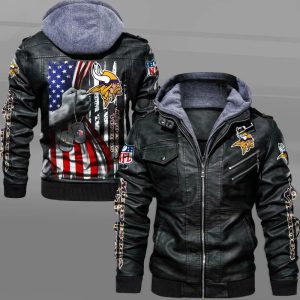 Minnesota Vikings Designed Casual Winter Leather Jacket VS05