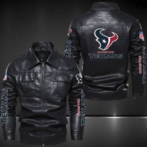 Houston Texans Designed Casual Winter Leather Jacket VS04