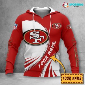 San Francisco 49ers Custom Name Zipper, Hoodie, Baseball Jacket, Bomber Jacket, Tshirt, Sweatshirt, Polo Shirt VS18
