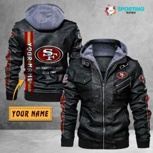 San Francisco 49ers Custom Name Designed Casual Winter Leather Jacket VS05