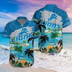 Detroit Lions Unisex Summer Casual Hawaiian Shirts VS01