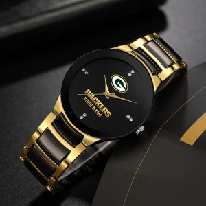 Green Bay Packers Custom Name Casual Fashion Design Men Quartz Watch VS50B