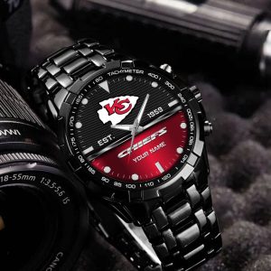 Kansas City Chiefs Custom Name Elegant Fashion Design Watch VS15