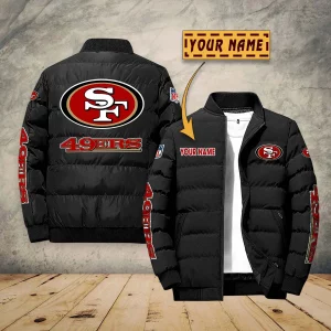 San Francisco 49ers Custom Name Designed Casual Winter Life Jacket VS01
