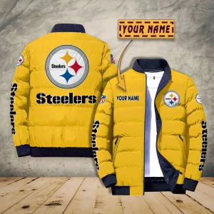 Pittsburgh Steelers Custom Name Designed Casual Winter Life Jacket VS01