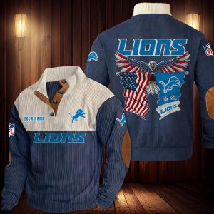 Detroit Lions Custom Name Casual Design Sport Sweatshirt VS02
