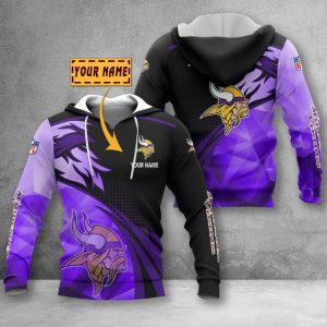 Minnesota Vikings VS14 Custom Name Zipper,Hoodie, Baseball, Bomber Jacket, Tshirt, Sweatshirt, Polo Shirt