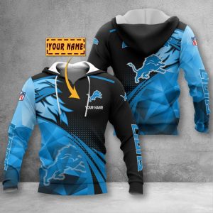 Detroit Lions VS15 Custom Name Zipper,Hoodie, Baseball, Bomber Jacket, Tshirt, Sweatshirt, Polo Shirt