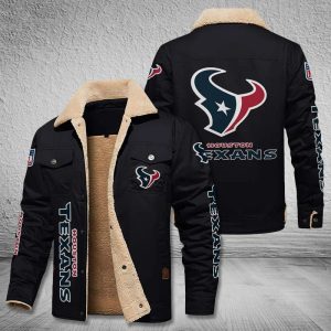 Houston Texans Custom Name Casual Winter Corduroy Jacket VS06