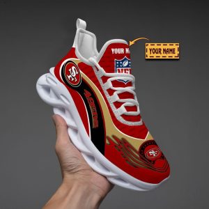 San Francisco 49ers Custom Name Max Soul Sneakers VS10