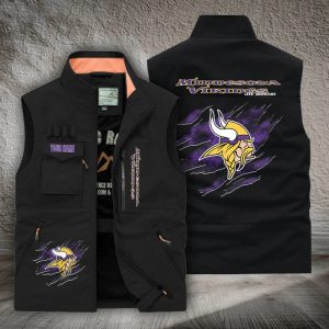 Minnesota Vikings Custom Name Tactical Style Vest VS01