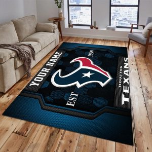Houston Texans Custom Name Welcome Personalized Floormat VS08