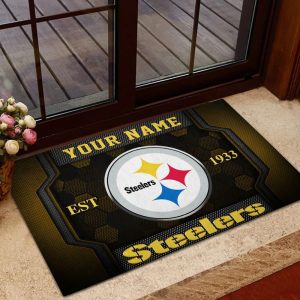 Pittsburgh Steelers Welcome Personalized Doormat VS04