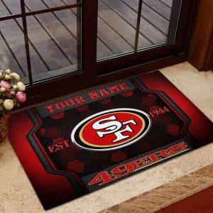 San Francisco 49ers Welcome Personalized Floormat VS05