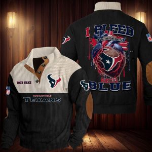Houston Texans Custom Name Casual Design Sport Sweatshirt VS06