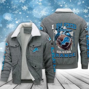 Detroit Lions Casual Winter Corduroy Jacket VS01