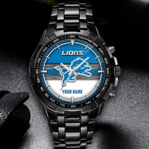 Detroit Lions Custom Name Elegant Fashion Design Watch VS01