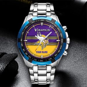 Minnesota Vikings Custom Name Elegant Fashion Design Watch VS01