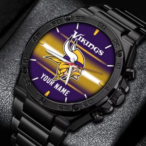Minnesota Vikings Custom Name Elegant Fashion Design Watch VS02