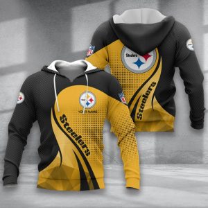 Pittsburgh Steelers VS10 Custom Name Zipper,Hoodie, Baseball, Bomber Jacket, Tshirt, Sweatshirt, Polo Shirt