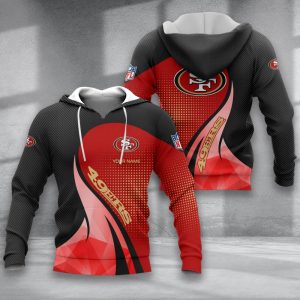 San Francisco 49ers Custom Name Zipper, Hoodie, Baseball Jacket, Bomber Jacket, Tshirt, Sweatshirt, Polo Shirt VS12