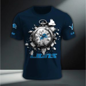 Detroit Lions Modern Fit Luxe Classic T Shirt VS01
