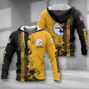 Pittsburgh Steelers VS11 Custom Name Zipper,Hoodie, Baseball, Bomber Jacket, Tshirt, Sweatshirt, Polo Shirt