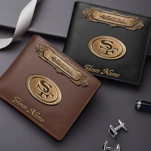 San Francisco 49ers Custom Name Casual Leather Wallet VS02